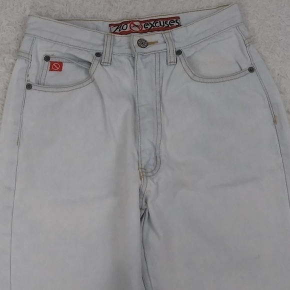 NO Excuses Junior Vintage Light Stone Wash High Rise Straight Leg Jean - Picture 5 of 13
